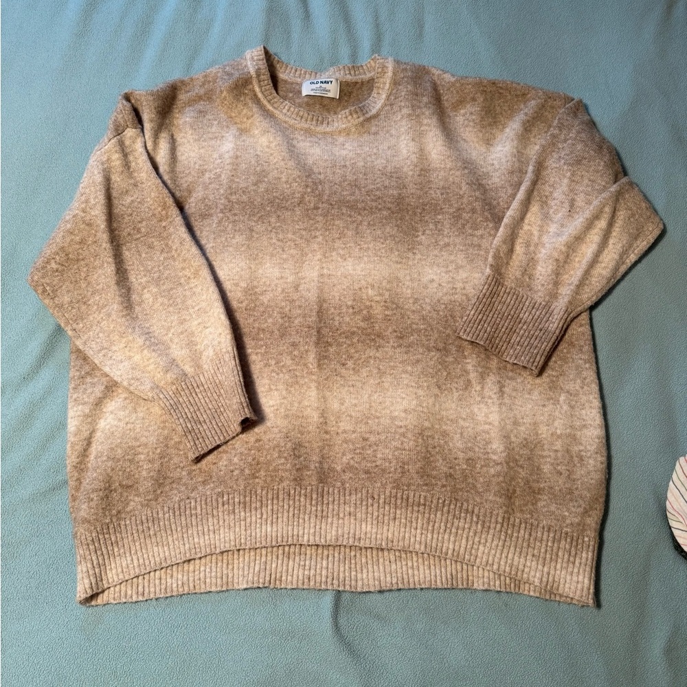 Old Navy Tan Crewneck Sweater